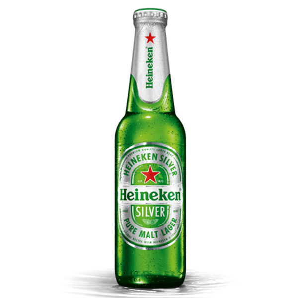 Bia Heineken Bạc (chai thủy tinh)