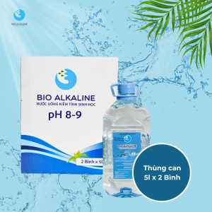 Thùng Nước Kiềm Bio Alkaline can 5l x2