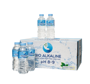 Thùng Nước Kiềm Bio Alkaline chai tròn 330ml